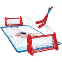 WHAM-O Wasserrutsche Wasser-Kniehockey-Set für Kinder von 5–12 Jahren, (Set), Wasserspiel Kinder, Wasser Hockey Set, Slip N Slide, Gartenspiel