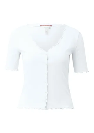 qs - T-Shirt weiß - Gr. - XS