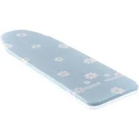 Leifheit Bügelbrettbezug Bügeltischbezug Cotton Classic S/M für Dampfstationen, Zubehör für Bügeltische bis 125 x 40 cm, 3 mm Schaumstoffpolsterung mit Spannclip