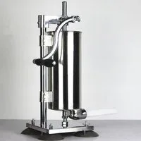 JEOBEST Fleischwolf Wurstfüller Füllmaschine Wurstmaschine Wurstspritze, 4L, 4 Füllrohre, Handkurbel