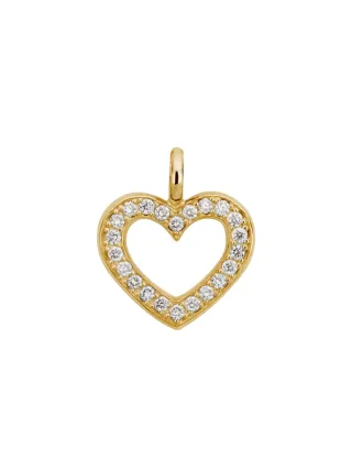 Lyomi Anhänger 585/- Gelbgold Herz 22 synth. Diam. 0,18ct.