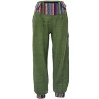 Guru-Shop Relaxhose Muckhose, Pluderhose mit breitem Bund und.. Ethno Style, alternative Bekleidung
