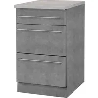 wiho Küchen Unterschrank Chicago 50 cm breit mit 2 Auszügen