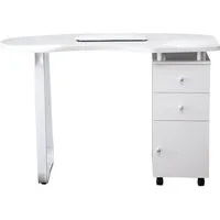 Barberpub Schminktisch BarberPub Studiotisch Manikürtisch Nageltisch 0400, mit Schubladen mit Rollen, MFC, 118× 56× 78 cm