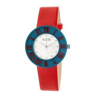 Crayo Prestige Unisex-Uhr - Türkis/Rot