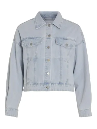 VILA - Jacken outdoor Weiblich light blue denim - Gr. - 38