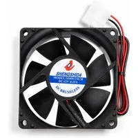 Bolwins Gehäuselüfter G58C 4pin 12V 80x80x25mm Brushless Lüfter Lüfterkühler Kühler Computer, Leiser 80mm Lüfter mit hoher Effizienz und langer Lebensdauer