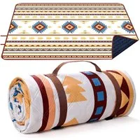 Picknickdecke Outdoor Picknickdecke 200x200cm, Tragbare Waschbar Strandunterlage, TUWENA