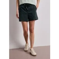 STREET ONE Shorts unifarben, Casual Fit, elastischer Baumwollmix