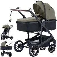 Daliya® Kombi-Kinderwagen NEOMOVE 2in1 Kinderwagen, Buggy und Babywanne in einem, Babywanne und Sportsitz, Alu-Rahmen, Großer Einkaufskorb