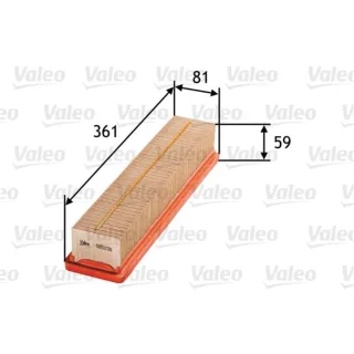 Valeo Luftfilter Dacia Renault 585056