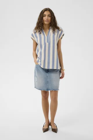Kurzarm-Bluse CUkapina Kurzarm-Bluse Relaxed fit