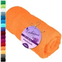 Lashuma Duschtuch - Badetuch Linz, Frottee (1-St), Frottee Duschtuch 70x140 cm Orange