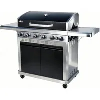 El Fuego Gasgrill Detroit, 18 kW (6 Brenner je 2,5 kW + 1 Seitenbrenner 3,0 kW)