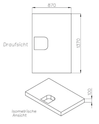 Neuesbad Wannenträger für GKI Migu Soft 140x90x3,5 SD 94192