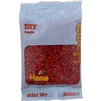 Hama Bügelperlen 2000 Mini Bügelperlen - Mittelrot