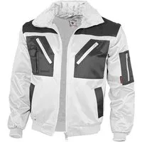 Qualitex Workwear Pilotenjacke modische 4-in-1 Arbeitsjacke aus Mischgewebe - ideale Übergangsjacke (1-St) Robuste Winter- & Übergangsjacke mit 7 praktischen Taschen