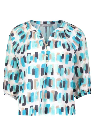 Betty & Co - Schlupfbluse nature/mint - Gr. - 36