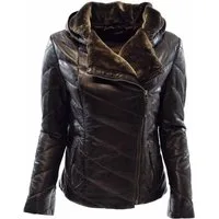 Zimmert Leather Lederjacke Mariella Stepp-Lederjacke aus weichem Leder mit Kapuze
