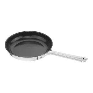 ZWILLING TrueFlow Bratpfanne 24 cm, Edelstahl, Silber-Schwarz