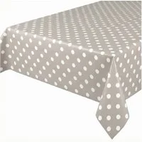 Beautex Tischdecke Punkte Wachstuchtischdecke OVAL RUND ECKIG, Wachstuch abwischbar (1-tlg)
