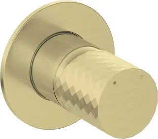 Neuesbad Serie 600 Hexa Unterputz Brausearmatur ohne Umstellung, gold gebürstet NB1DEBHS_R44L1