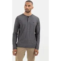 camel active Langarmshirt aus nachhaltigen Baumwollmix Langarm