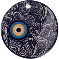Guru-Shop Wandbild Keramik Schutzauge, Wandschmuck Türkisches Auge..