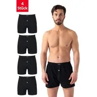 Barrio 13 Weiter Boxer Boxershorts Herren komfortable Unterhose aus 95% Baumwolle (Packung, Set, Spar-Pack, 4-St., 4er-Pack) mit Eingriff und Komfortbund