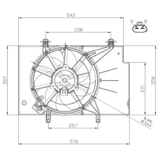 NRF K?hlerl?fter Ford B-Max Ecosport Fiesta 47957