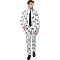 Opposuits Partyanzug Stormtrooper Kostüm Anzug - für Karneval Halloween, Spektakulärer Star Wars Anzug für coole Typen