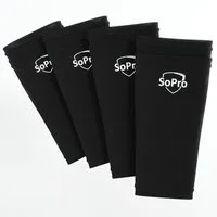 SoPro Schienbeinschonerhalter 2 Paar Schienbeinschoner Halter Fussball für Kinder & Erwachsene