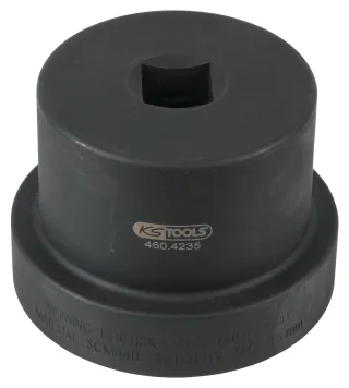 KS Tools 1" Achsmuttern-Schlüssel mit Führungsbund, 12-kant - 460.4235