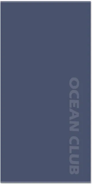 LIVING DREAMS - Uni-Jac.Vel.Strandtuch navy - Gr. - 100