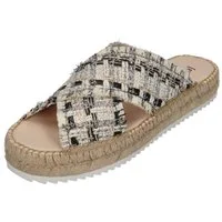 espadrij l´originale CROISETTE TWEED Pantolette Noir