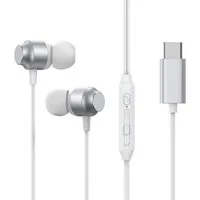 JOYROOM USB-C Kabelkopfhörer In-Ear-Kopfhörer – Silber 1200 mm In-Ear-Kopfhörer