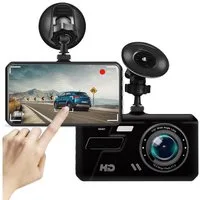 MOPUEA Dashcam 4 Zoll Bildschirm 1080P 2 Kamera 140° Weitwinkel Dashcam (Full HD, Dashcam mit 4 Zoll Bildschirm 2 Kameras und 32GB Karte, 1080P Aufnahme Nachtsicht 140 Grad Weitwinkel Touchscreen)