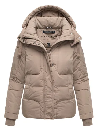 Navahoo Damen Steppjacke Zauberlicht mit Fleecefutter & Kapuze