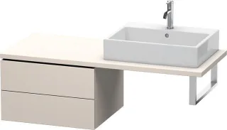 Duravit L-Cube Unterschrank für Konsole Taupe Supermatt 620x547x400 mm - LC583808383 LC583808383