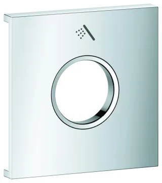 GROHE Metallplatte Grohtherm Aqua Tiles 106891, Symbol: Handbrause chrom, 1068910000 1068910000