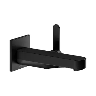 Keuco IXMO Flat Black Selection Waschtischarmatur Unterputz, eckig, Ausladung: 165 mm, schwarz matt 59516370302