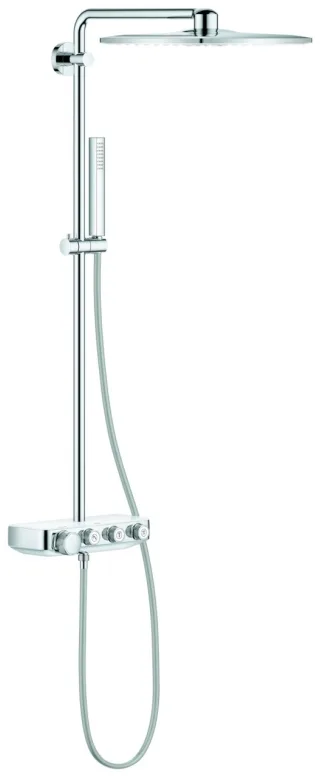 GROHE Duschsystem Euphoria SmartControl 310 Cube Duo 26508 THM chrom/moon white, 26508LS0 26508LS0