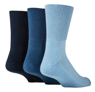Extra breite Bambus-Socken für Diabetiker von IOMI | 3er-Pack | 4 Farben