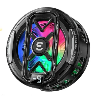 ESSAGER K51 Magnetic Digital Display Phone Cooler Semiconductor Cooling RGB Gaming Radiator 3 Speed Adjustable Silent Fa