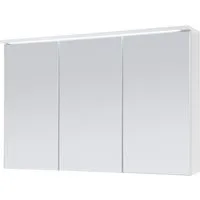 Aileenstore Spiegelschrank DUO Breite 100 cm, Schalter-/Steckdosenbox, LED-Beleuchtung