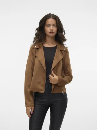 VERO MODA - VMJOSE SHORT FAUX SUEDE JACKET NOOS Cognac - Gr. - XS