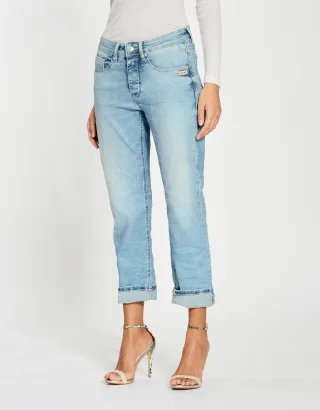 GANG Damen 30 YEARS COLLECTION 94NICA CROPPED - boyfriend fit 30shiny light denim