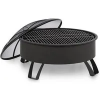 blumfeldt Feuerschale Oreos, Feuerschale Garten Grill Funkenschutz Feuerkorb Feuerstelle Outdoor
