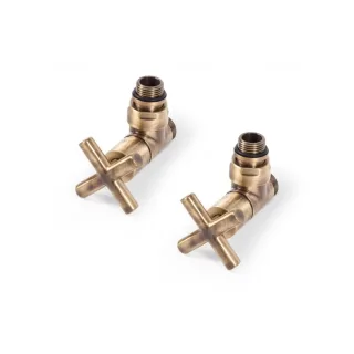 Terma Set Regel-Eckventil MINIMALIST; GZ 1/2"-Ø16x2, Ø15; bronze; (2xV43110M_2xA58502M_2xA33309A), T TGERBR002