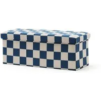 Kids Concept Sitzbank Kids Concept - Sitzbank mit Stauraum Karo blau - 30x31x80 cm (1-St)